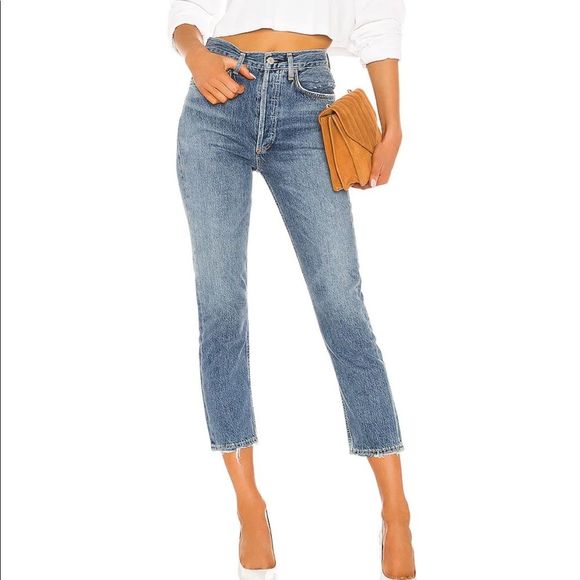 Agolde Denim - AGOLDE Riley High Rise Straight Crop size 28/25